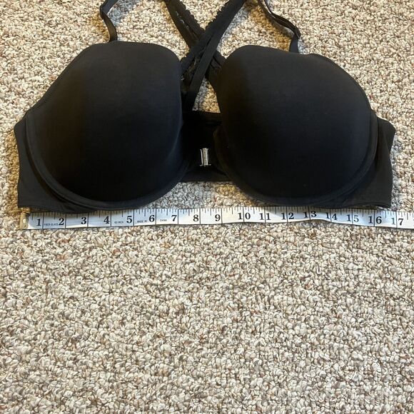 Cacique Womens Lightly Lined T-Shirt Bra Size 44DD Black Front Closure Lingerie - Picture 8 of 8